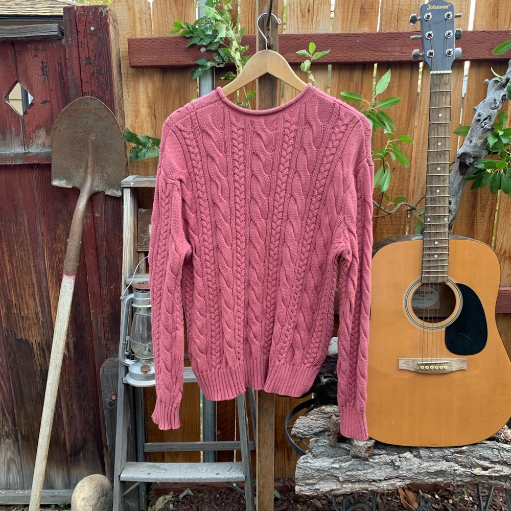 Polo by Ralph Lauren Pink Cable Knit Sweater - Picture 2 of 6